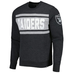 Las Vegas Raiders '47 Bypass Tribeca Pullover Sweatshirt Heathered Black - 47 brand