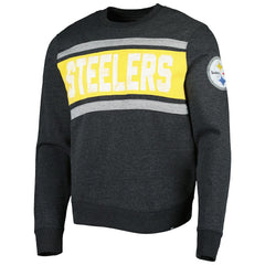 Pittsburgh Steelers '47 Bypass Tribeca Pullover Sweatshirt Heathered Black - 47 brand