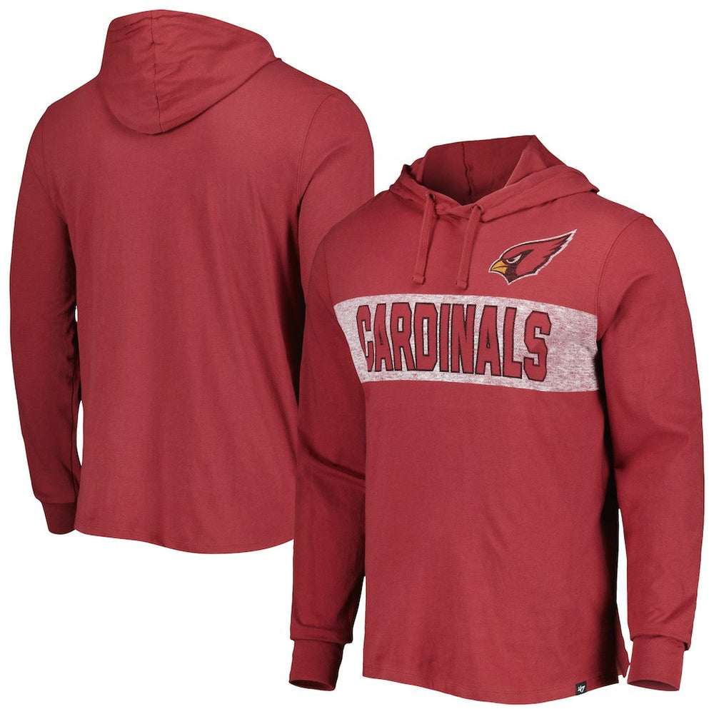 Arizona Cardinals '47 Field Franklin Hooded Long Sleeve T-Shirt Cardinal - 47 brand