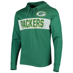 Green Bay Packers '47 Field Franklin Hooded Long Sleeve T-Shirt Green - 47 brand