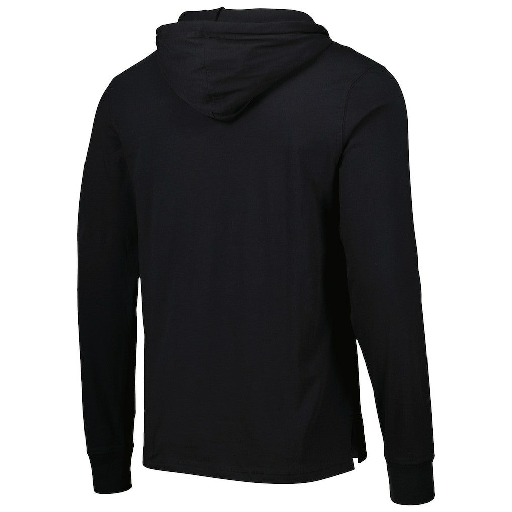 New Orleans Saints '47 Field Franklin Hooded Long Sleeve T-Shirt Black - 47 brand