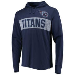 Tennessee Titans '47 Field Franklin Hooded Long Sleeve T-Shirt Navy - 47 brand