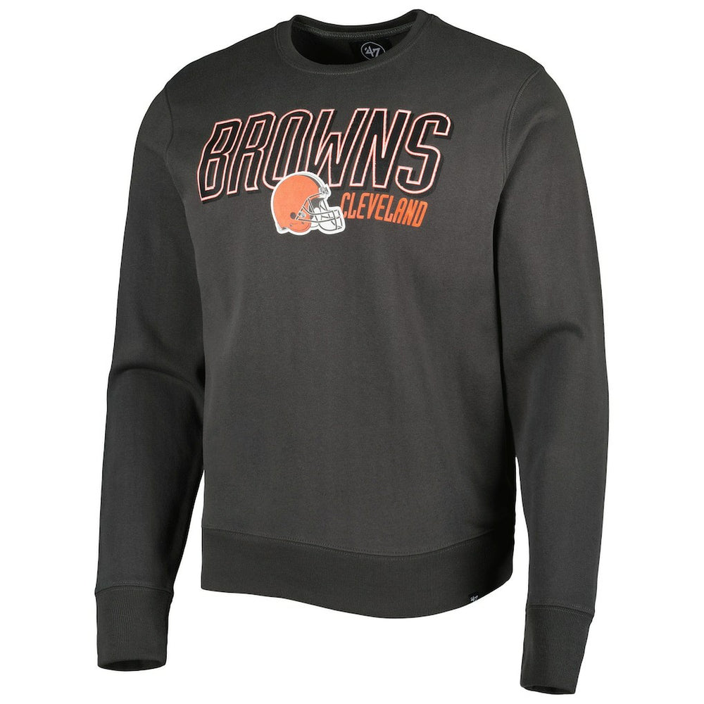 Cleveland Browns '47 Locked In Headline Pullover Sweatshirt Charcoal - 47 brand