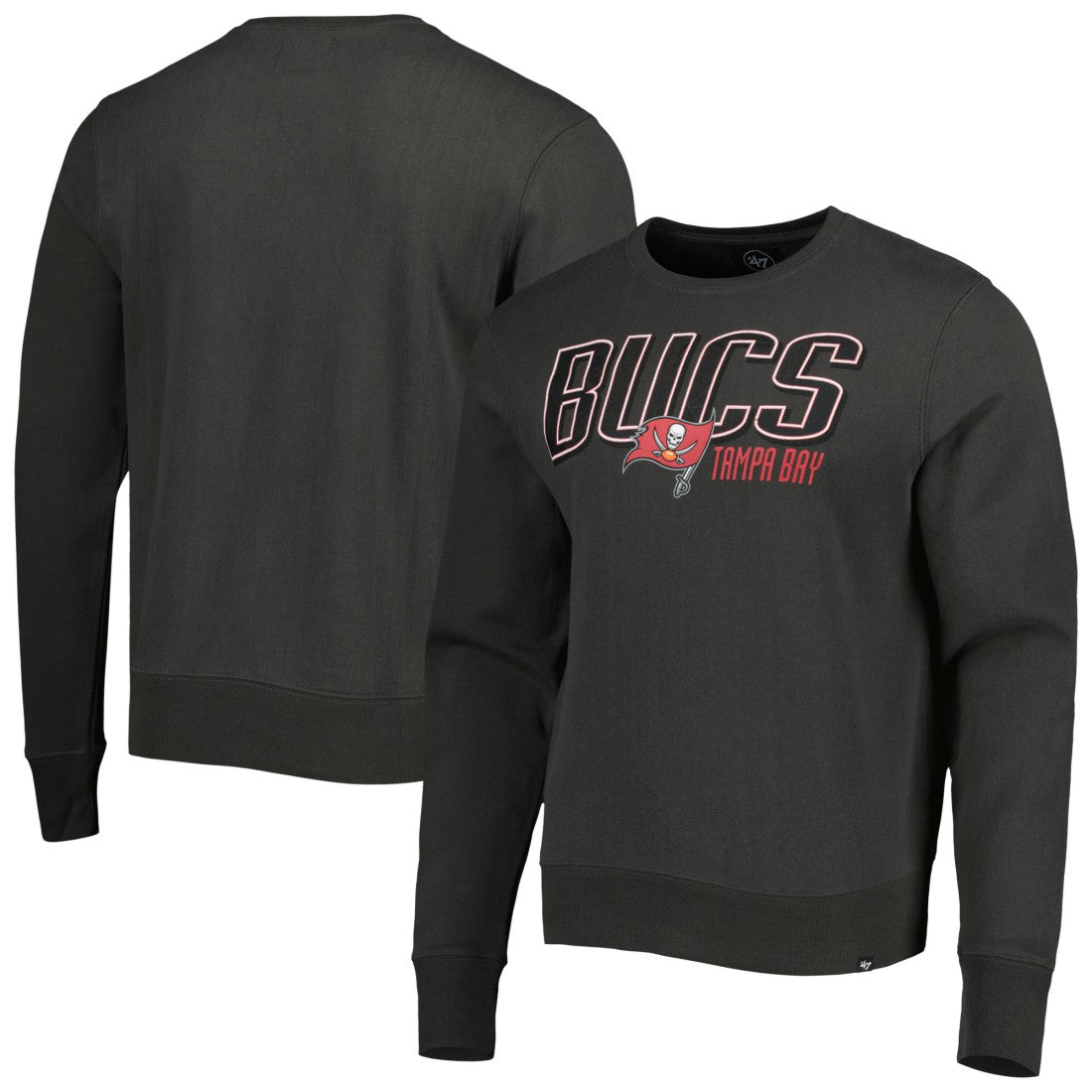 Tampa Bay Buccaneers '47 Locked In Headline Pullover Sweatshirt Charcoal - 47 brand