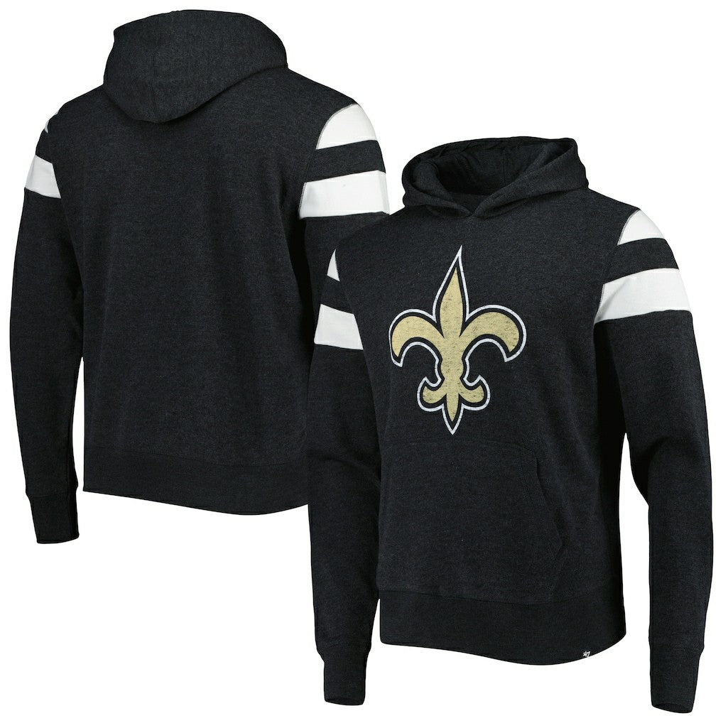 New Orleans Saints '47 Premier Nico Pullover Hoodie Heathered Black - 47 brand