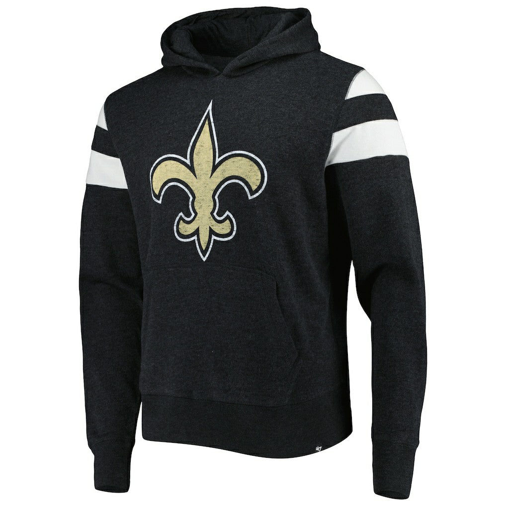 New Orleans Saints '47 Premier Nico Pullover Hoodie Heathered Black - 47 brand