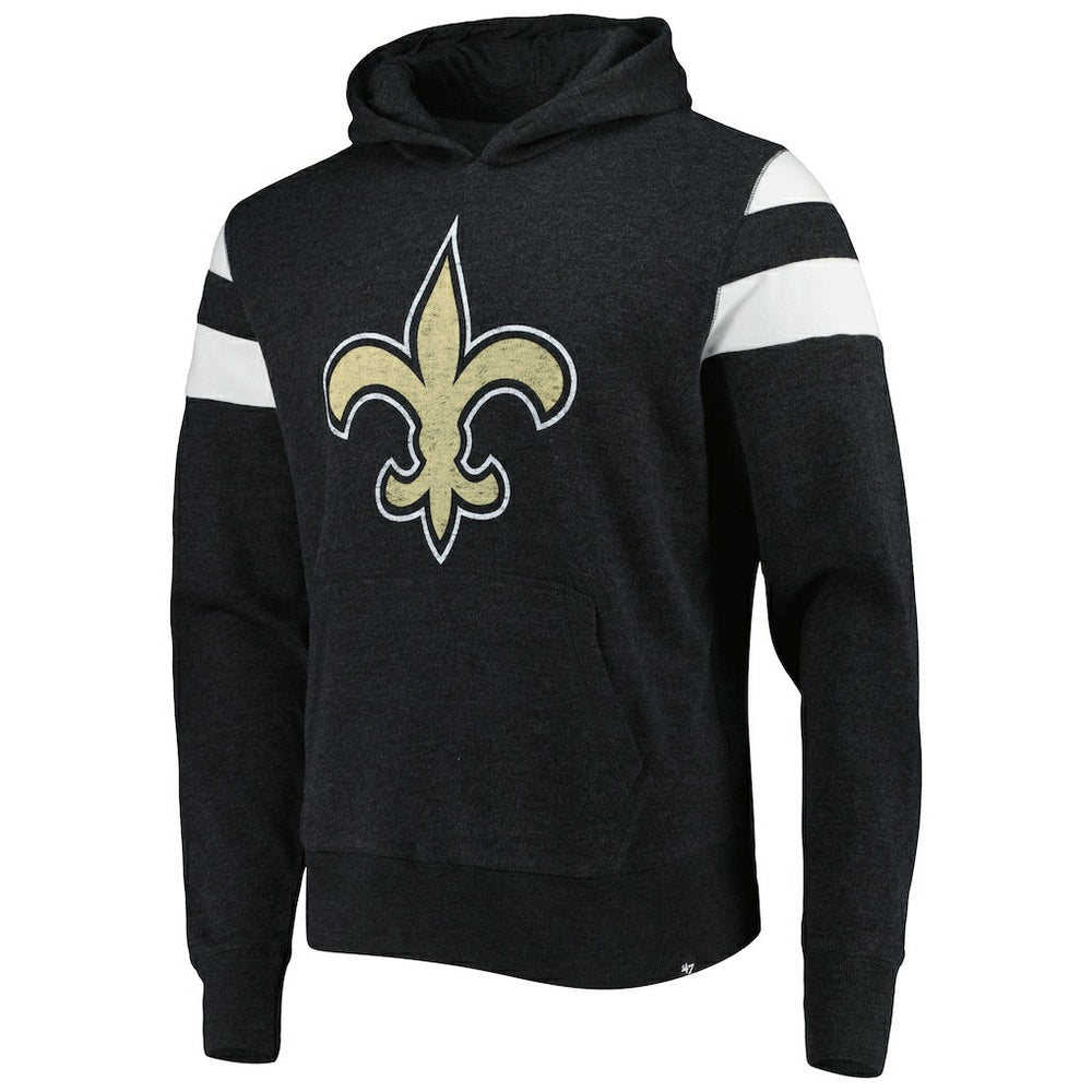 New Orleans Saints '47 Premier Nico Pullover Hoodie Heathered Black - 47 brand