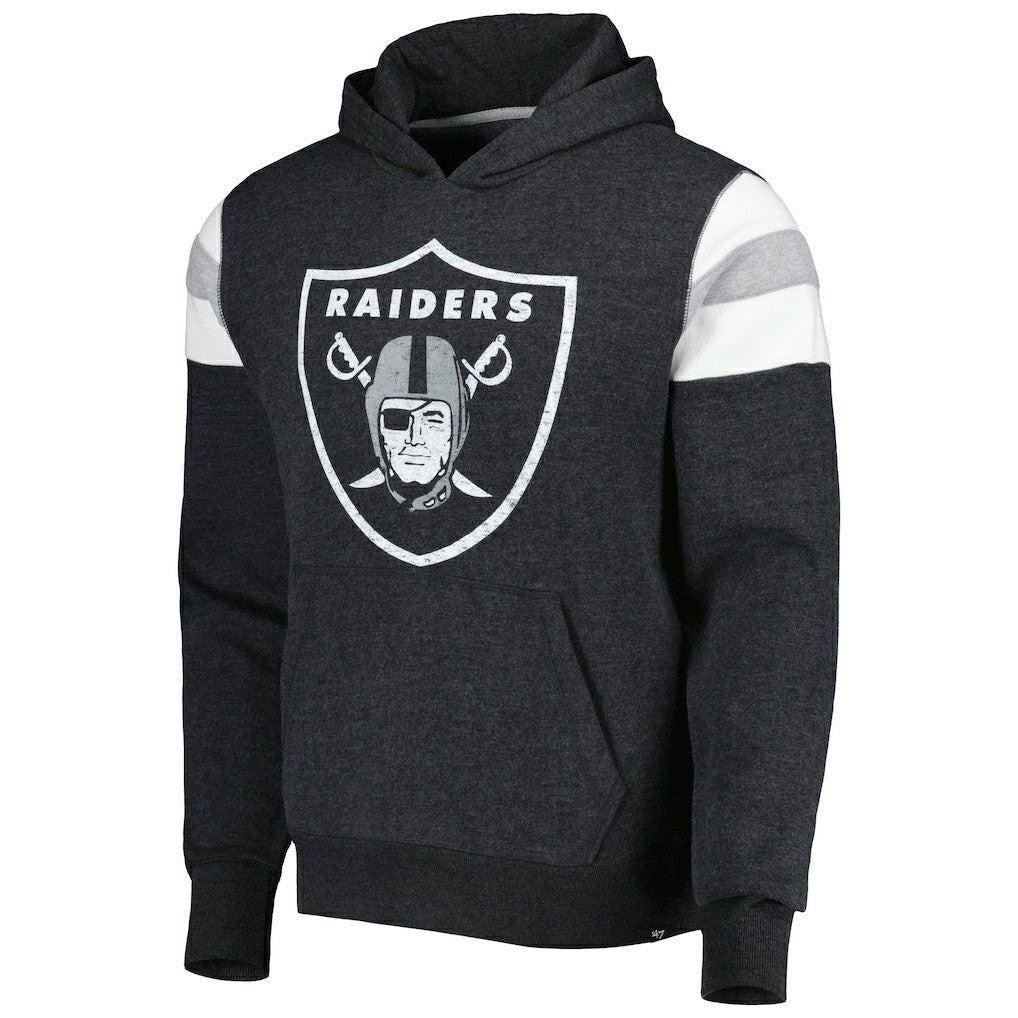 Las Vegas Raiders '47 Premier Nico Pullover Hoodie Heathered Black - 47 brand