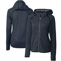 Miami Dolphins Cutter & Buck Women's Mainsail Full-Zip Jacket Heathered Navy - NFL