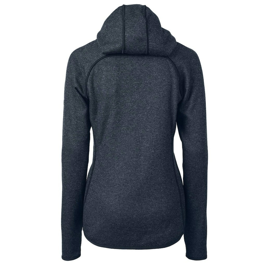 Miami Dolphins Cutter & Buck Women's Mainsail Full-Zip Jacket Heathered Navy - NFL