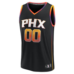 Fanatics - Phoenix Suns Fast Break Custom Replica Jersey - Black - Statement Edition