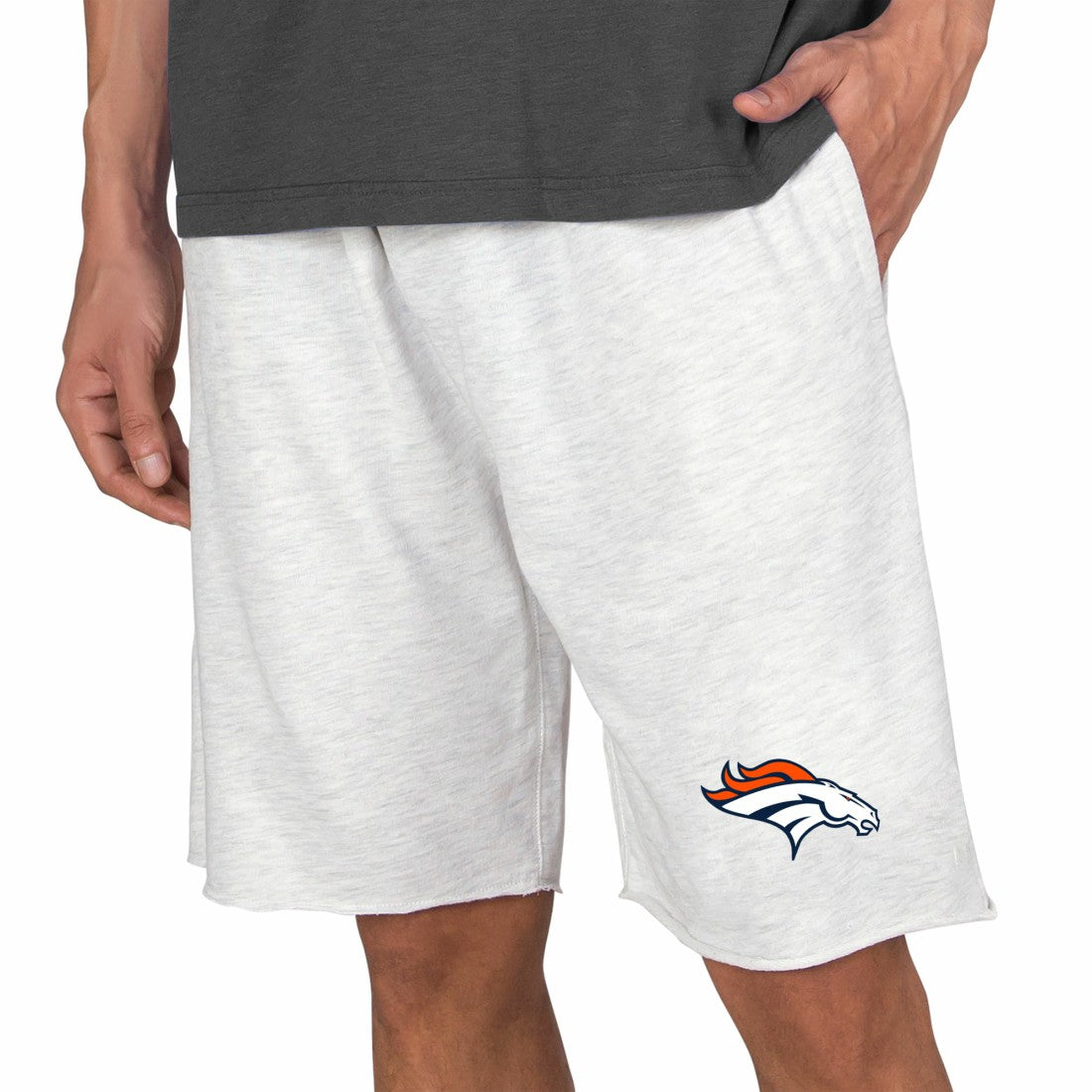 Denver Broncos Concepts Sport Mainstream Terry Shorts Oatmeal - NFL