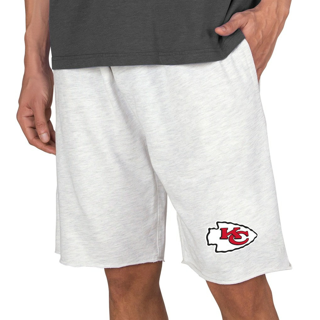 Kansas City Chiefs Concepts Sport Mainstream Terry Shorts Oatmeal - NFL