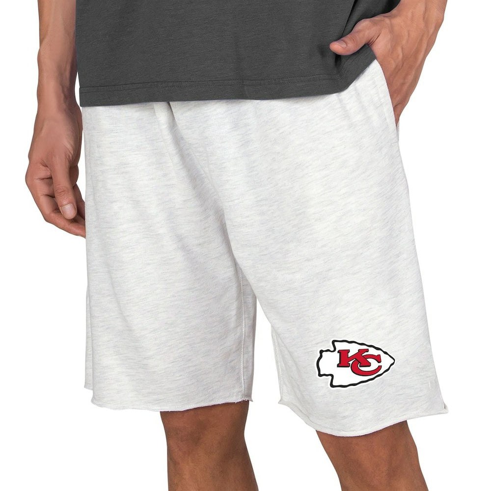 Kansas City Chiefs Concepts Sport Mainstream Terry Shorts Oatmeal - NFL