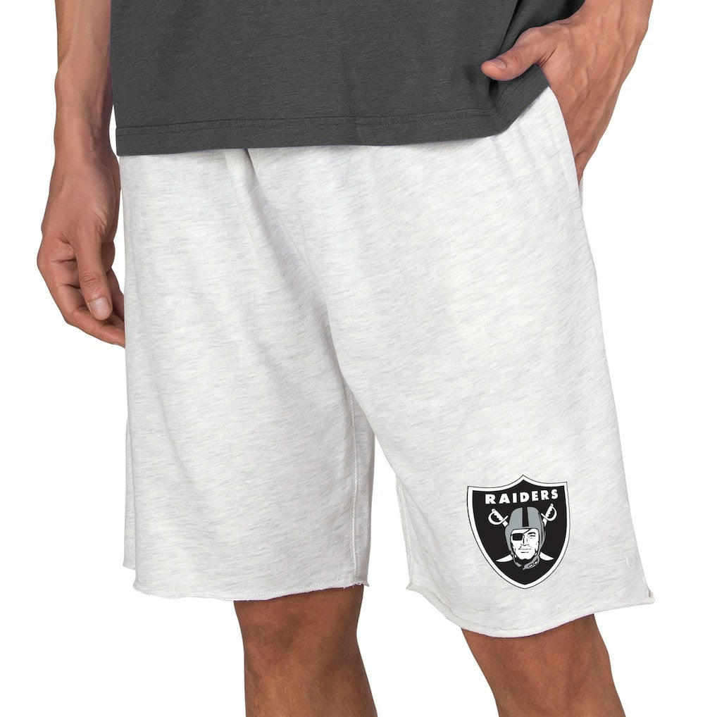 Las Vegas Raiders Concepts Sport Mainstream Terry Shorts Oatmeal - NFL