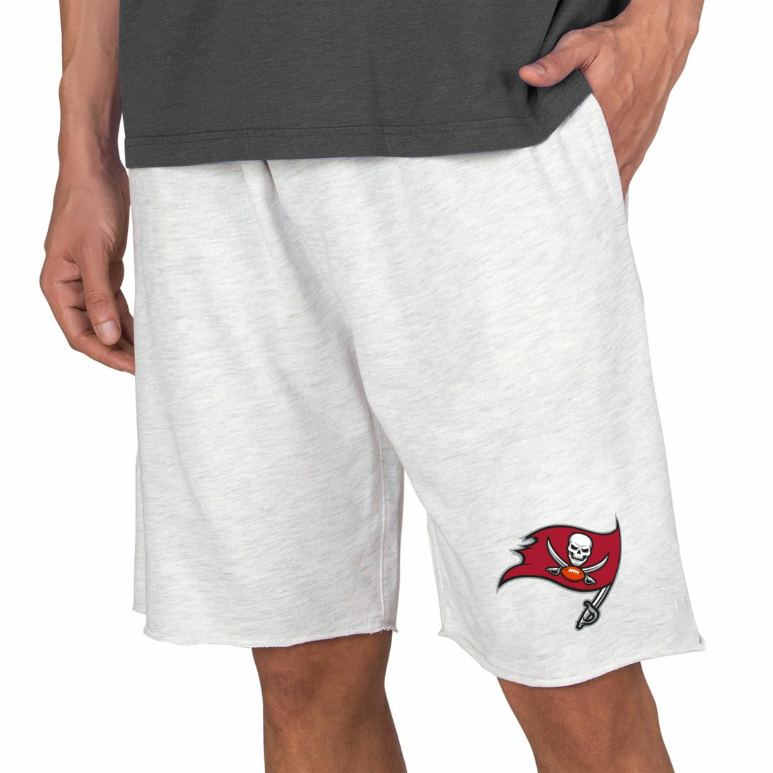 Tampa Bay Buccaneers Concepts Sport Mainstream Terry Shorts Oatmeal - NFL