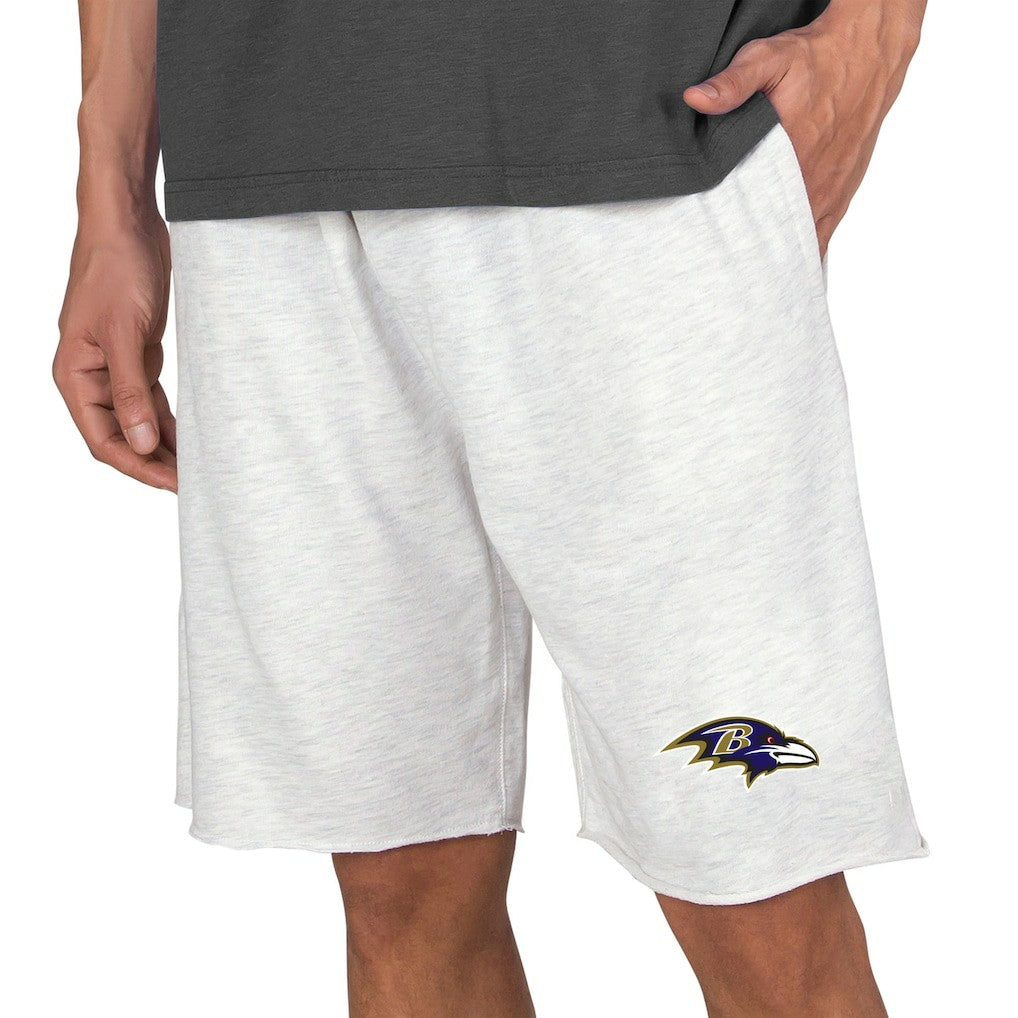 Baltimore Ravens Concepts Sport Mainstream Terry Shorts Oatmeal - NFL