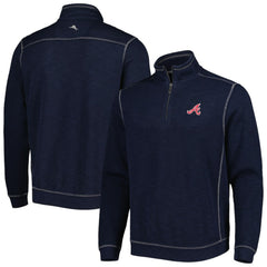 Atlanta Braves Tommy Bahama Tobago Bay Tri-Blend Quarter-Zip Sweatshirt discount