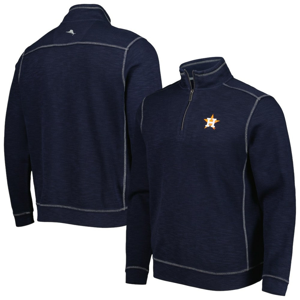 Houston Astros Tommy Bahama Tobago Bay Tri-Blend Quarter-Zip Sweatshirt Sale