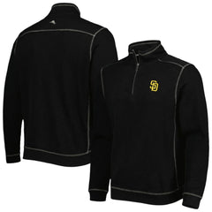 San Diego Padres Tommy Bahama Tobago Bay Tri-Blend Quarter-Zip Sweatshirt Near Me