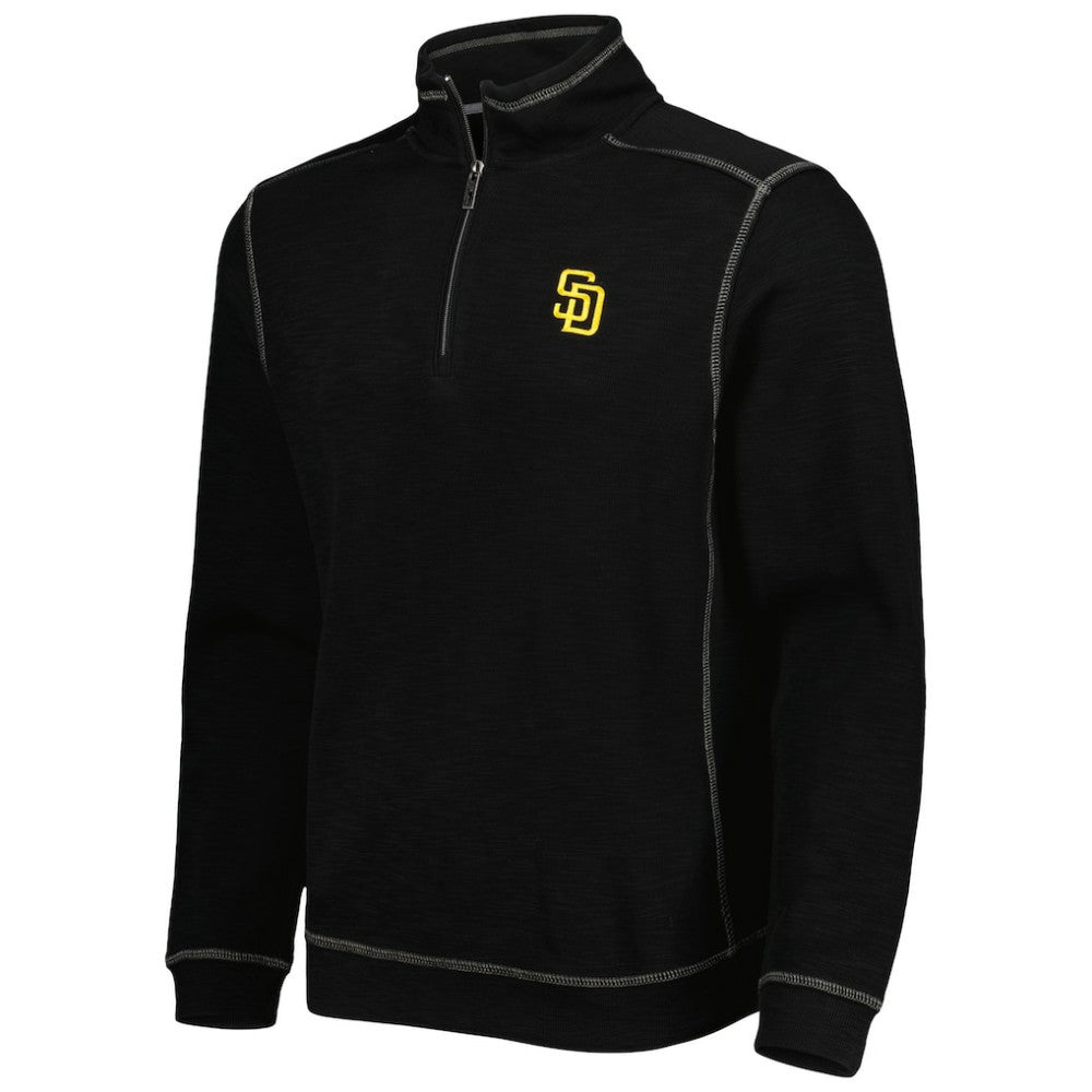 San Diego Padres Tommy Bahama Tobago Bay Tri-Blend Quarter-Zip Sweatshirt Near Me