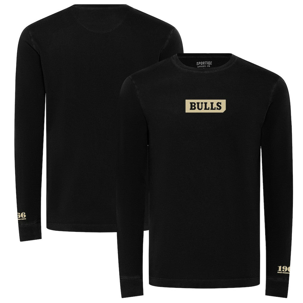 NBA - Chicago Bulls Sportiqe Unisex 1966 Collection Mohave Pullover Sweatshirt - Black