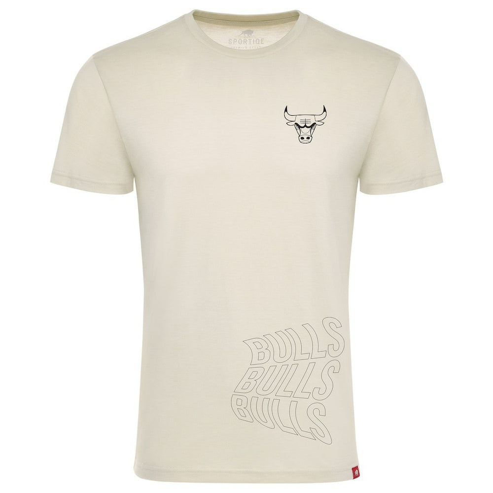 NBA - Chicago Bulls Sportiqe Unisex 1966 Collection Comfy Tri-Blend T-Shirt - Cream