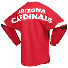 Arizona Cardinals Women's Spirit Jersey Lace-Up V-Neck Long Sleeve T-Shirt Cardinal - Fanatics