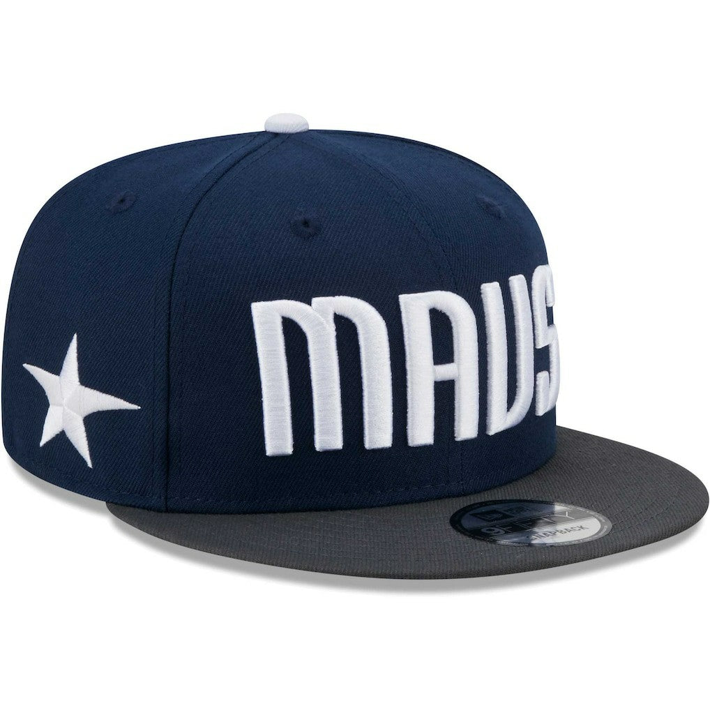 New Era - Dallas Mavericks Jersey Hook Statement Edition 9FIFTY Snapback Hat - Navy/Gray