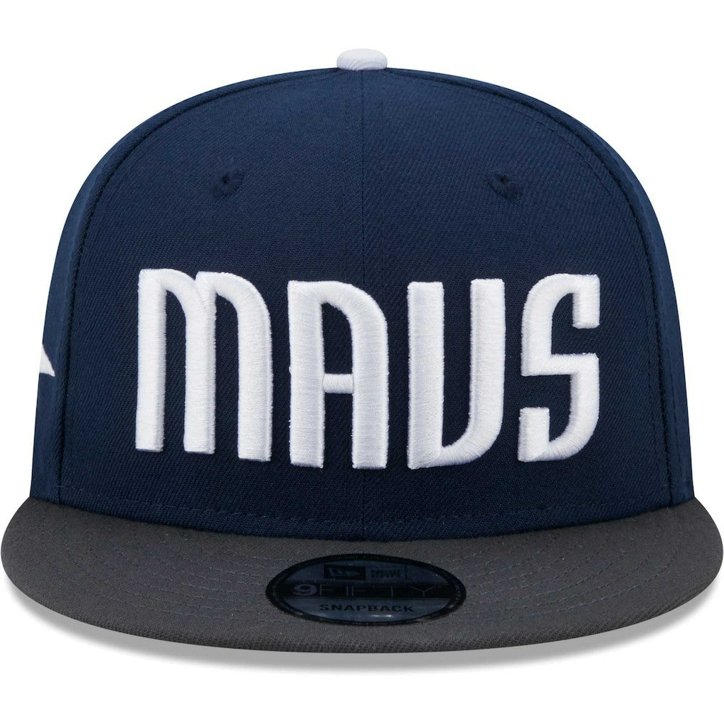 New Era - Dallas Mavericks Jersey Hook Statement Edition 9FIFTY Snapback Hat - Navy/Gray