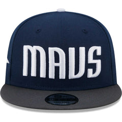 New Era - Dallas Mavericks Jersey Hook Statement Edition 9FIFTY Snapback Hat - Navy/Gray