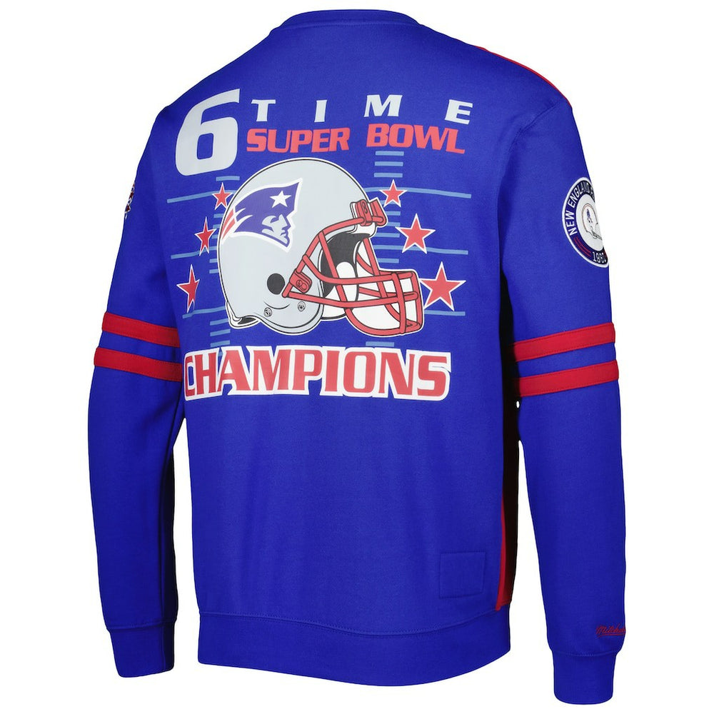 New England Patriots All Over 2.0 Pullover Sweatshirt Red - Mitchell & Ness