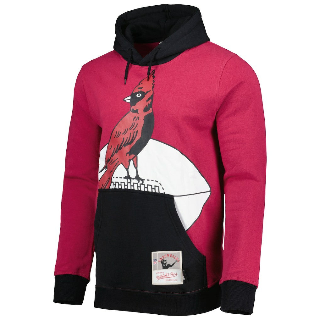 Arizona Cardinals Big Face 5.0 Pullover Hoodie Cardinal - Mitchell & Ness