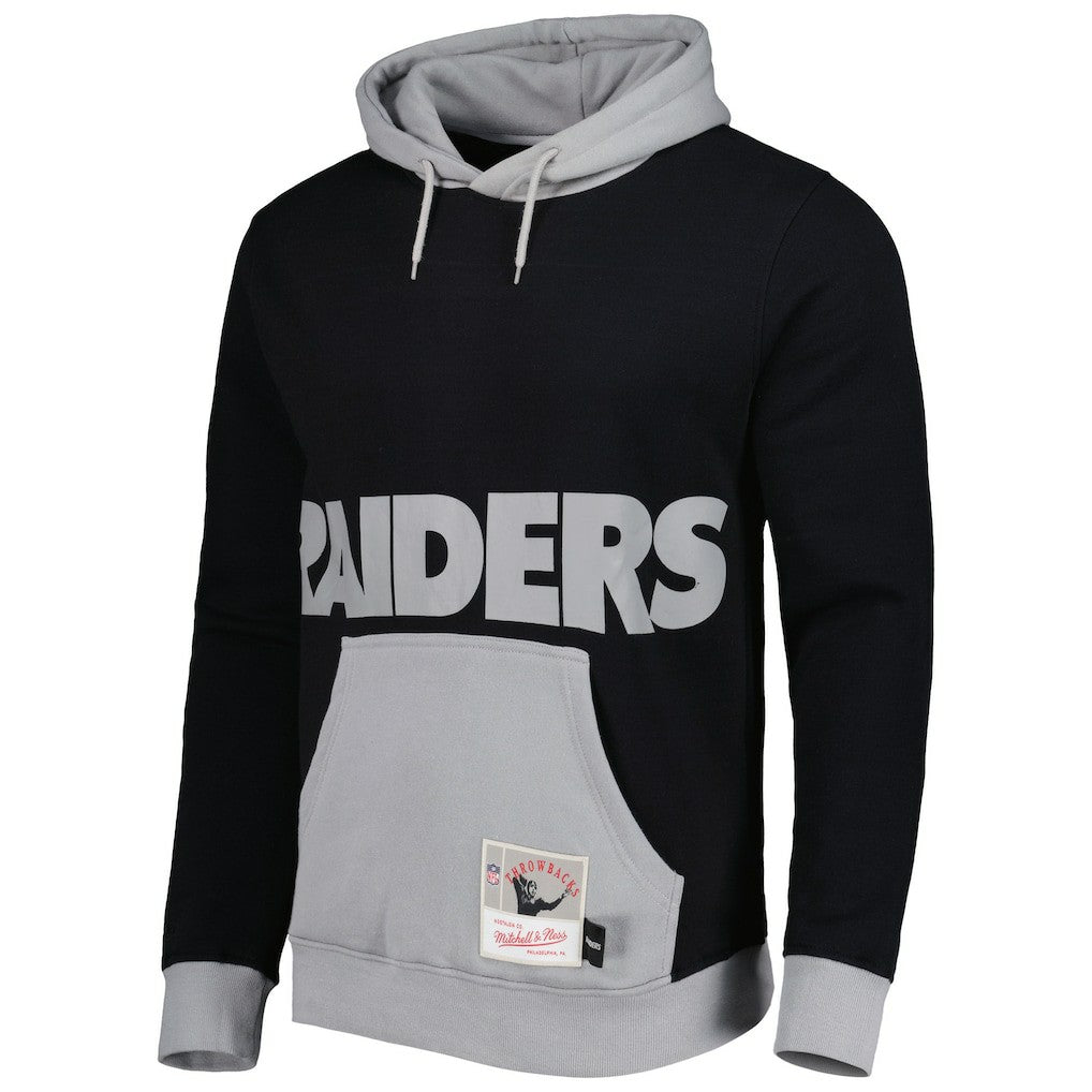 Las Vegas Raiders Big Face 5.0 Pullover Hoodie Black - Mitchell & Ness