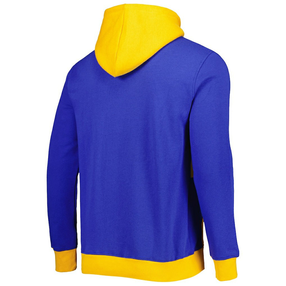 Los Angeles Rams Big Face 5.0 Pullover Hoodie Royal - Mitchell & Ness