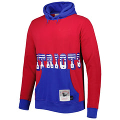 New England Patriots Big Face 5.0 Pullover Hoodie Red - Mitchell & Ness