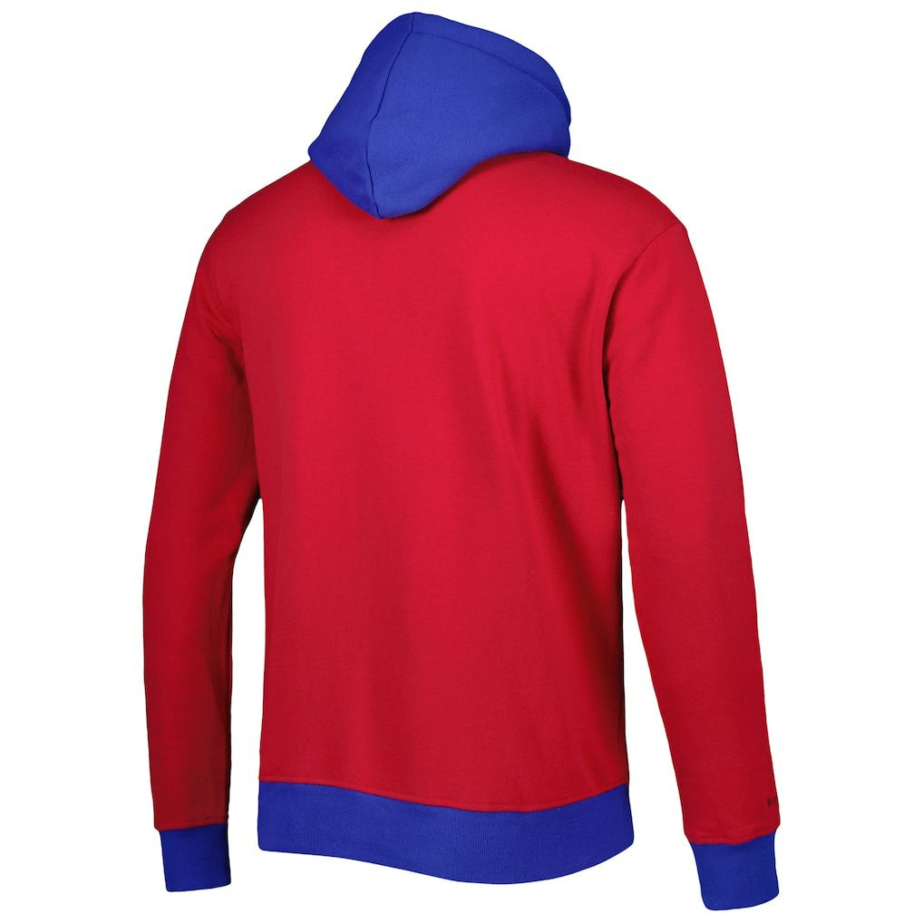 New England Patriots Big Face 5.0 Pullover Hoodie Red - Mitchell & Ness