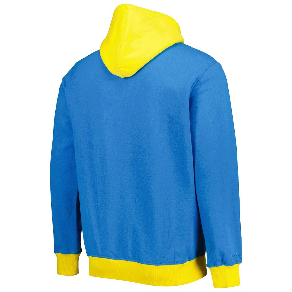 Los Angeles Chargers Big Face 5.0 Pullover Hoodie Powder Blue - Mitchell & Ness