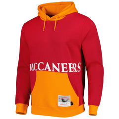 Tampa Bay Buccaneers Big Face 5.0 Pullover Hoodie Red - Mitchell & Ness