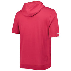 Arizona Cardinals Washed Short Sleeve Pullover Hoodie Cardinal - Mitchell & Ness