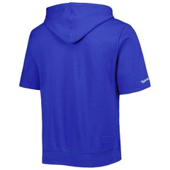 Buffalo Bills Washed Short Sleeve Pullover Hoodie Royal - Mitchell & Ness