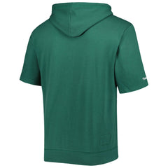 Green Bay Packers Washed Short Sleeve Pullover Hoodie Green - Mitchell & Ness