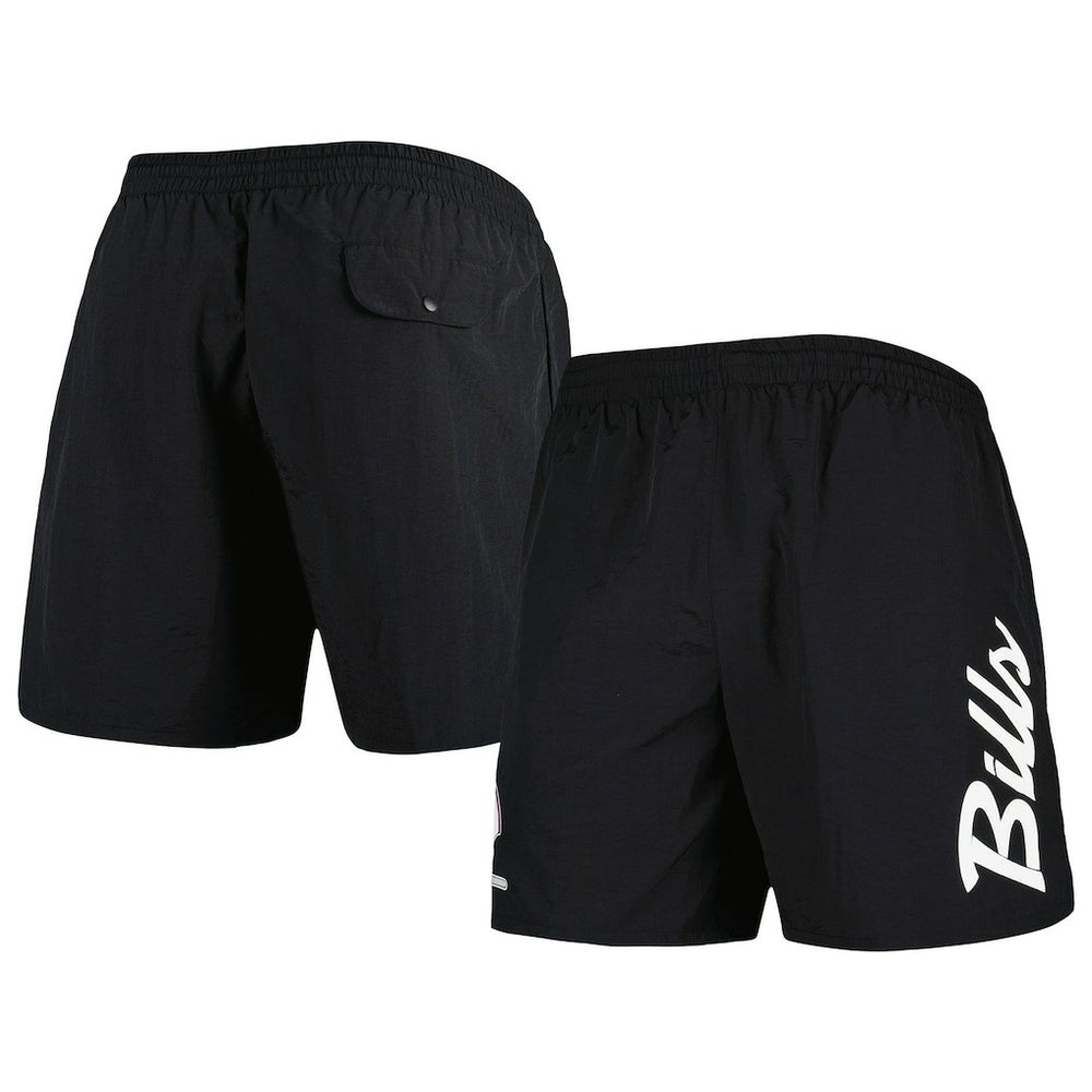 Buffalo Bills Team Essentials Nylon Shorts Black - Mitchell & Ness