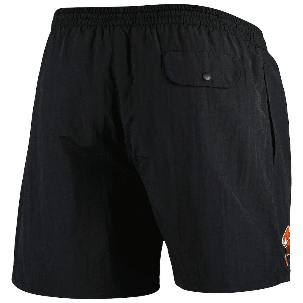 Cleveland Browns Team Essentials Nylon Shorts Black - Mitchell & Ness