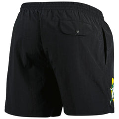 Green Bay Packers Team Essentials Nylon Shorts Black - Mitchell & Ness