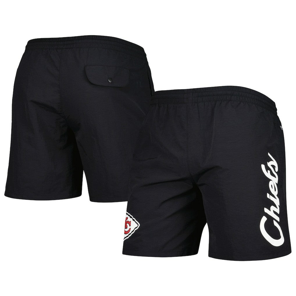 Kansas City Chiefs Team Essentials Nylon Shorts Black - Mitchell & Ness