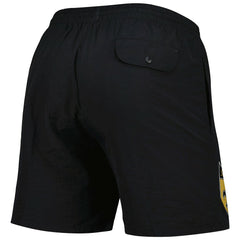New Orleans Saints Team Essentials Nylon Shorts Black - Mitchell & Ness