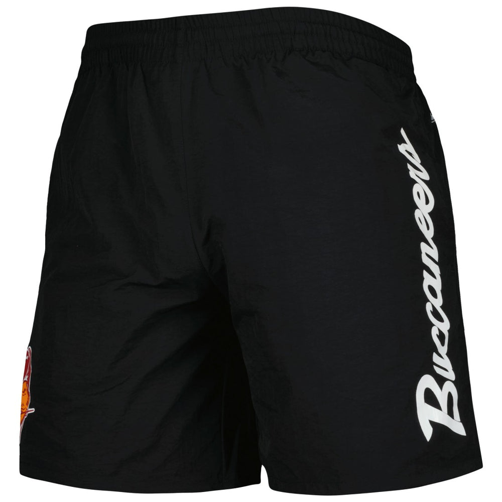 Tampa Bay Buccaneers Team Essentials Nylon Shorts Black - Mitchell & Ness