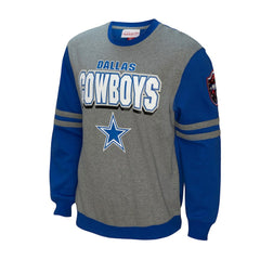 Dallas Cowboys All Over 2.0 Pullover Sweatshirt Royal - Mitchell & Ness