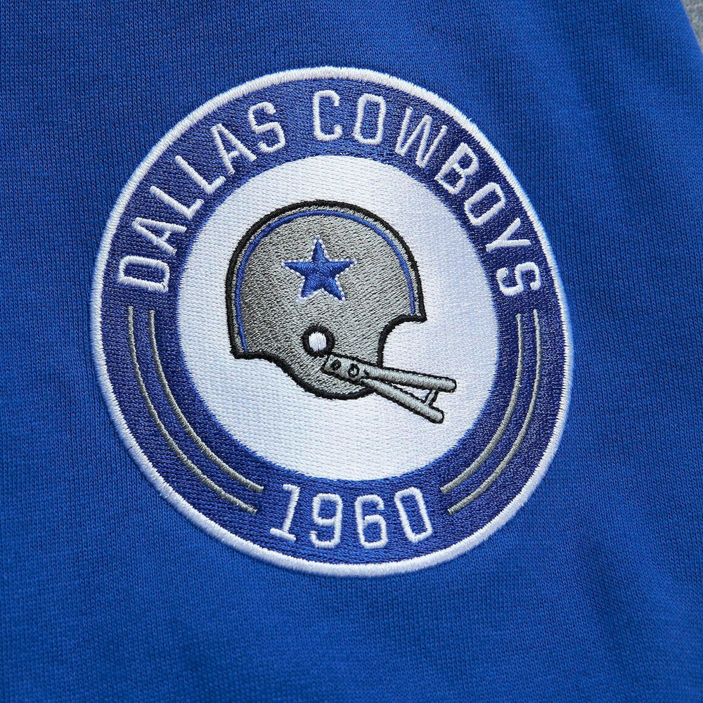 Dallas Cowboys All Over 2.0 Pullover Sweatshirt Royal - Mitchell & Ness